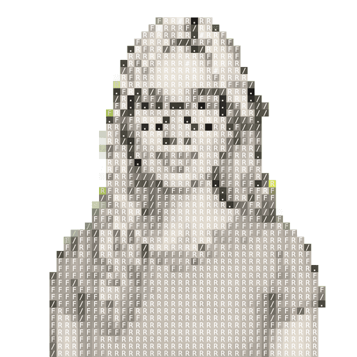 decorative image of user in ASCII art