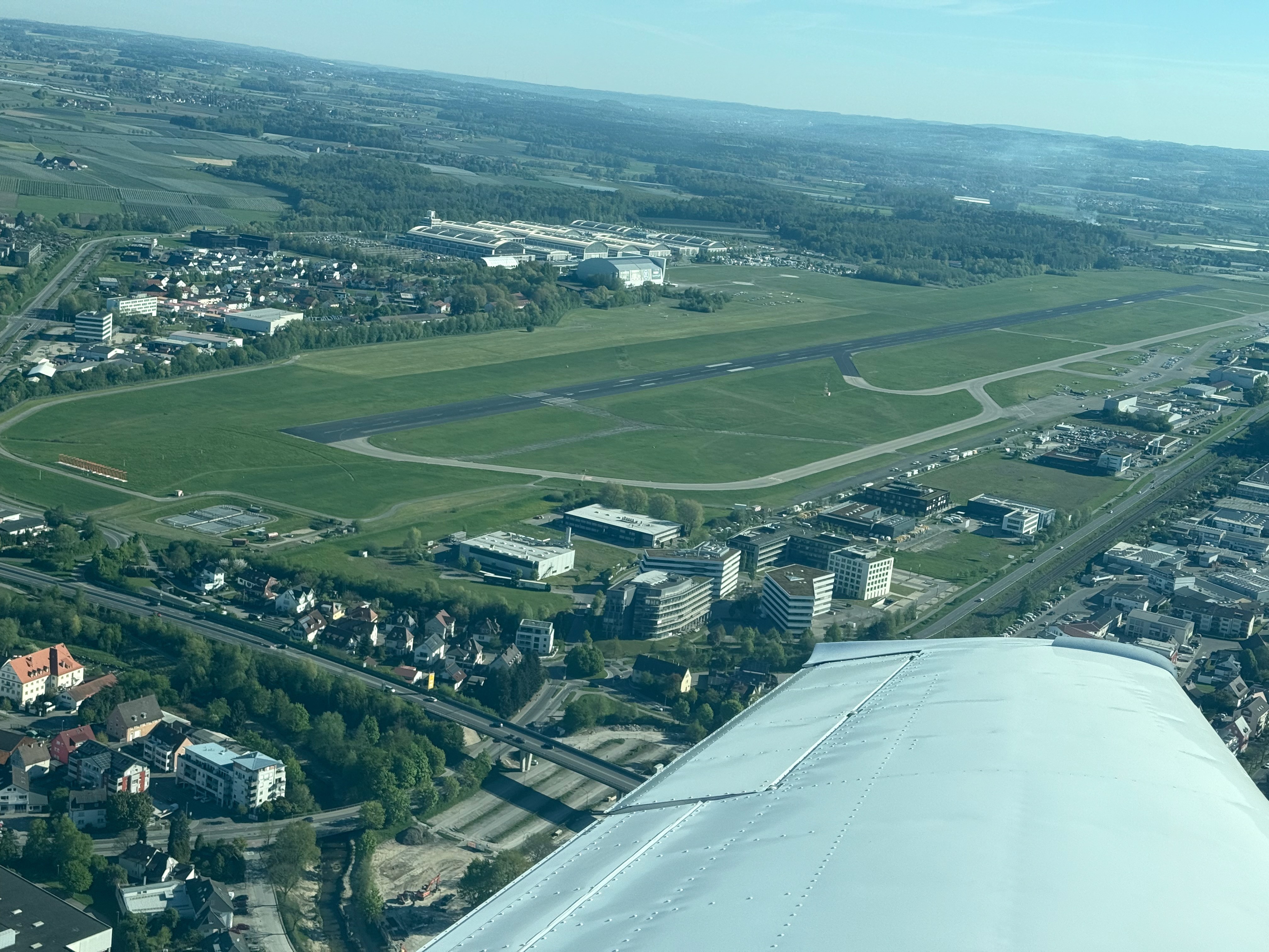 Departing Friedrichshafen