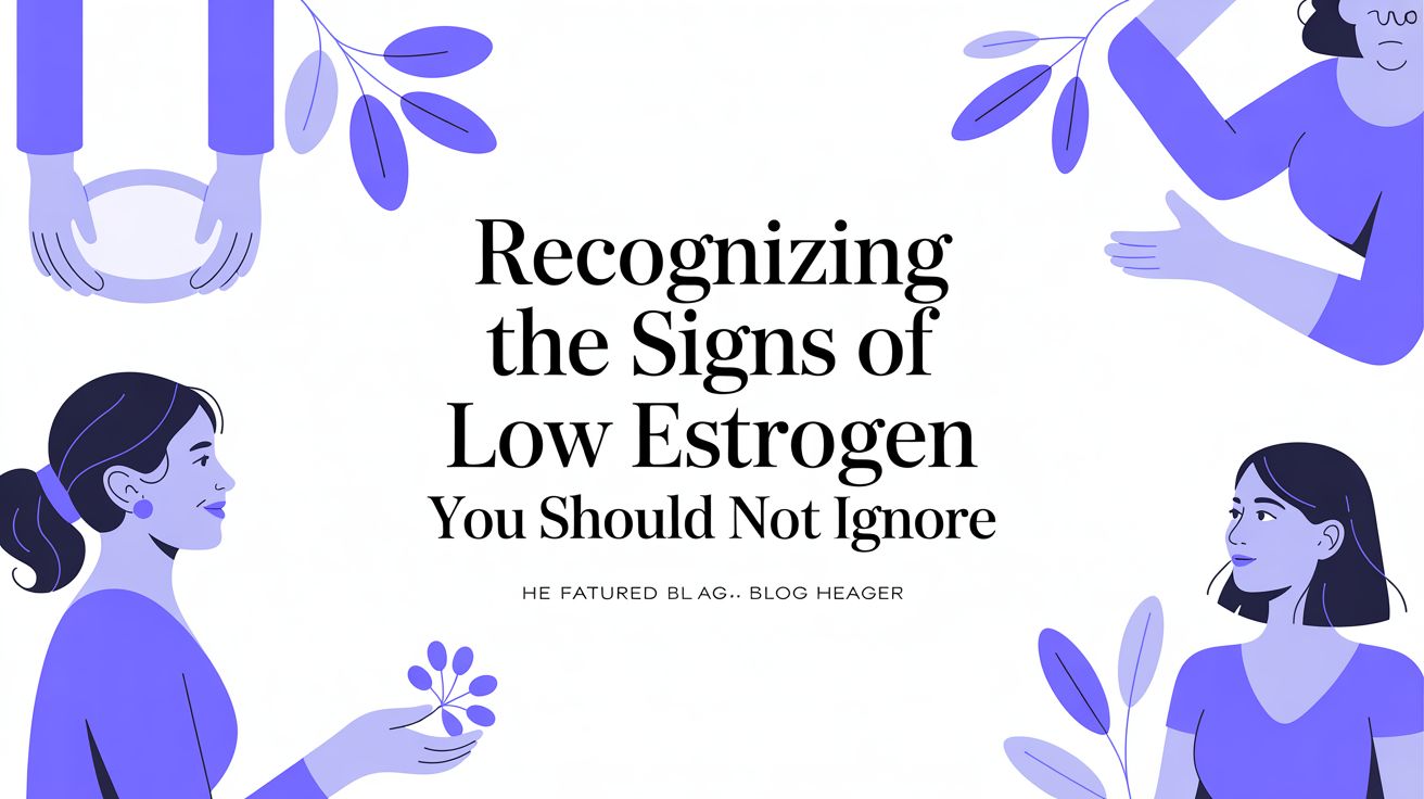 Recognizing the Signs of Low Estrogen You Should Not Ignore