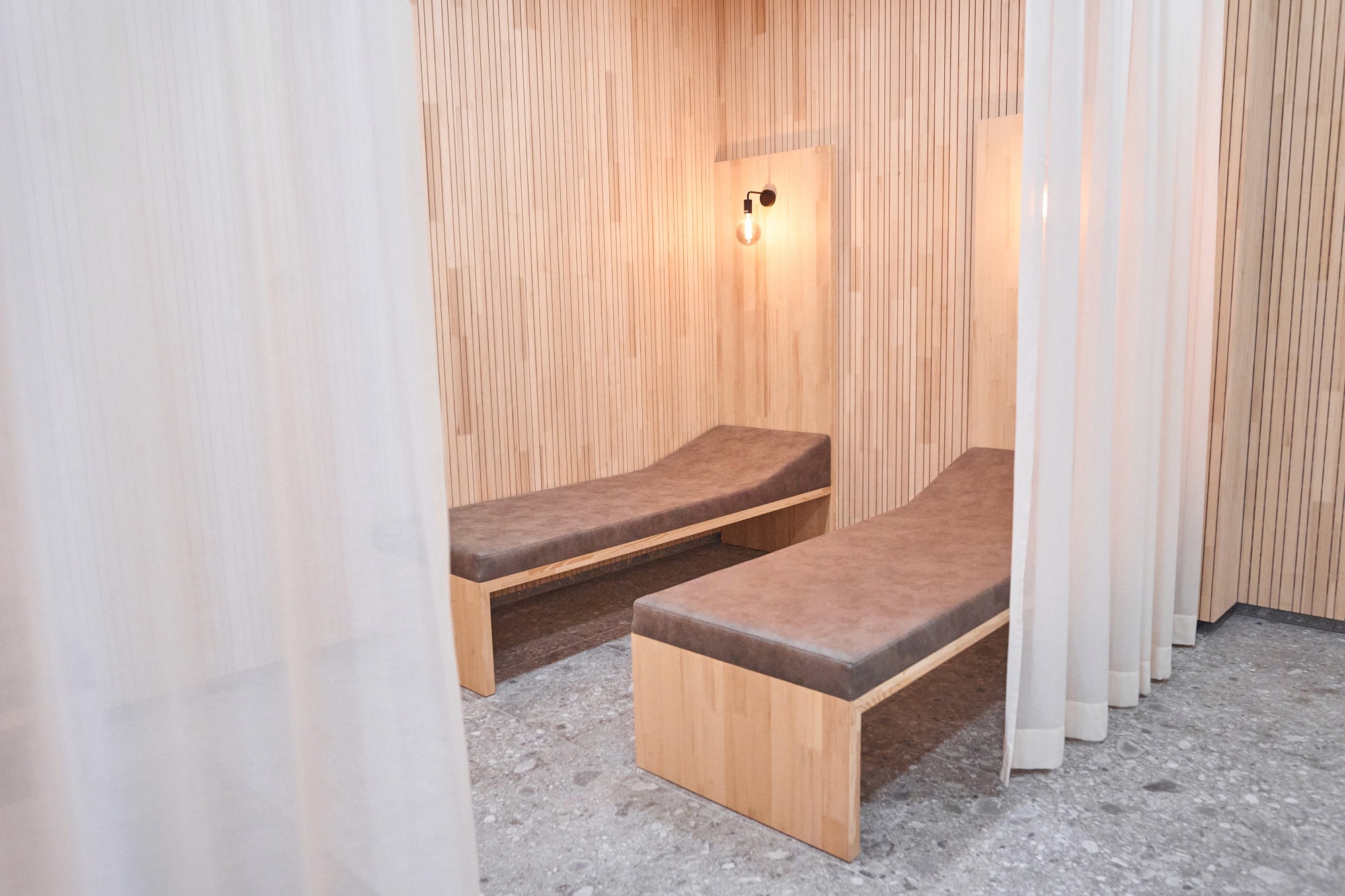 Der Wellness- und Entspannungsbereich im Fitnessstudio Körperwerk