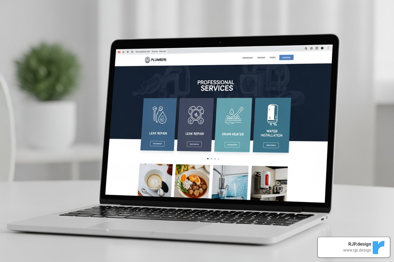 plumber's website service pages - local seo plumbers