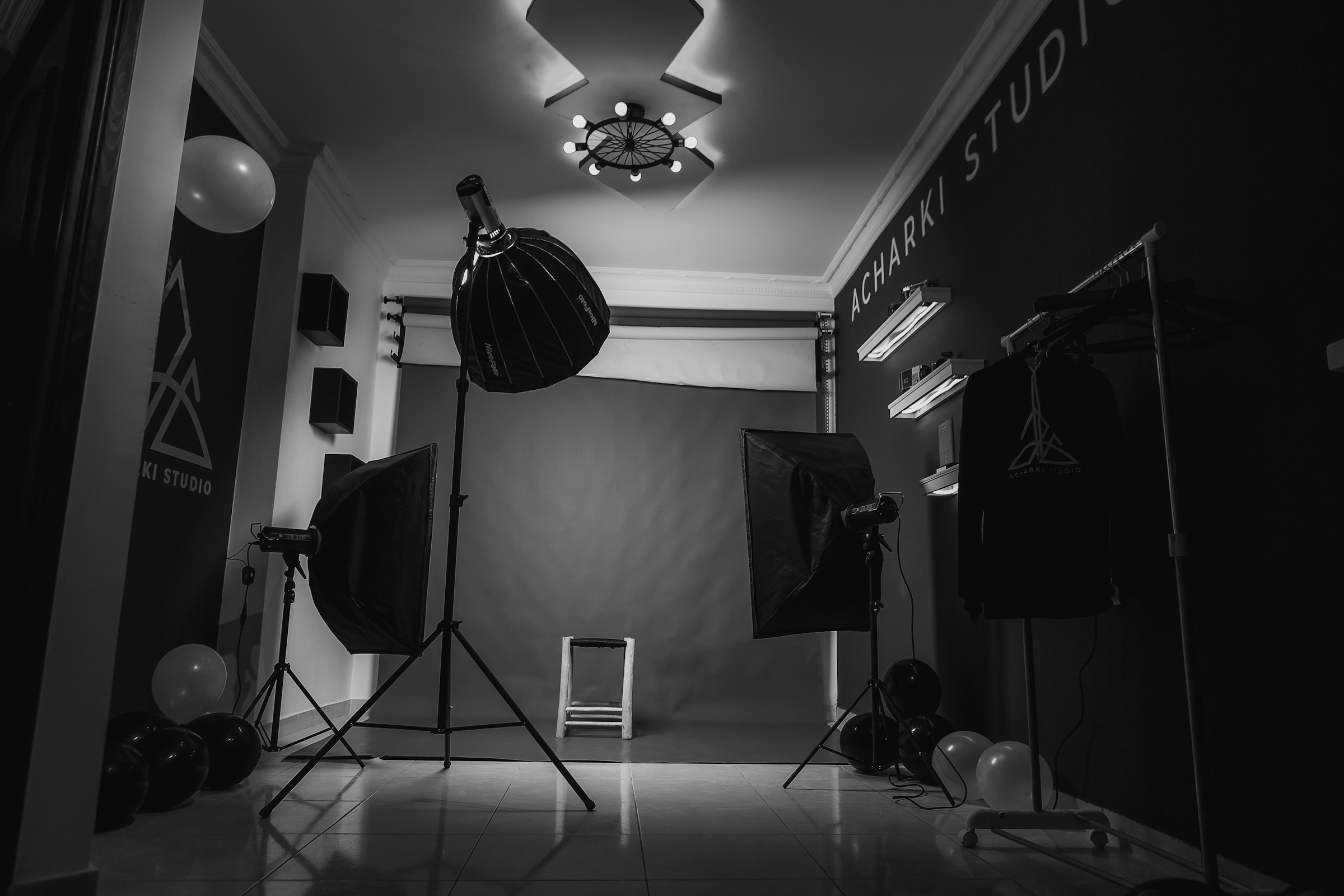 a small room with lighting - DIY Product Photography Setup