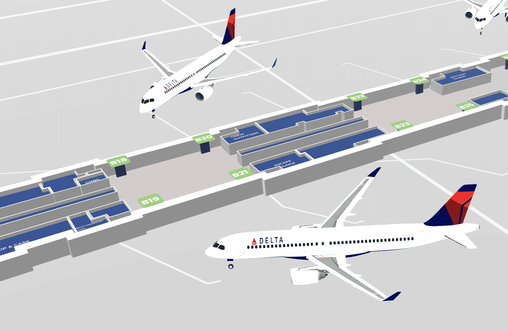 RoveIQ Airport Digital Wayfinding