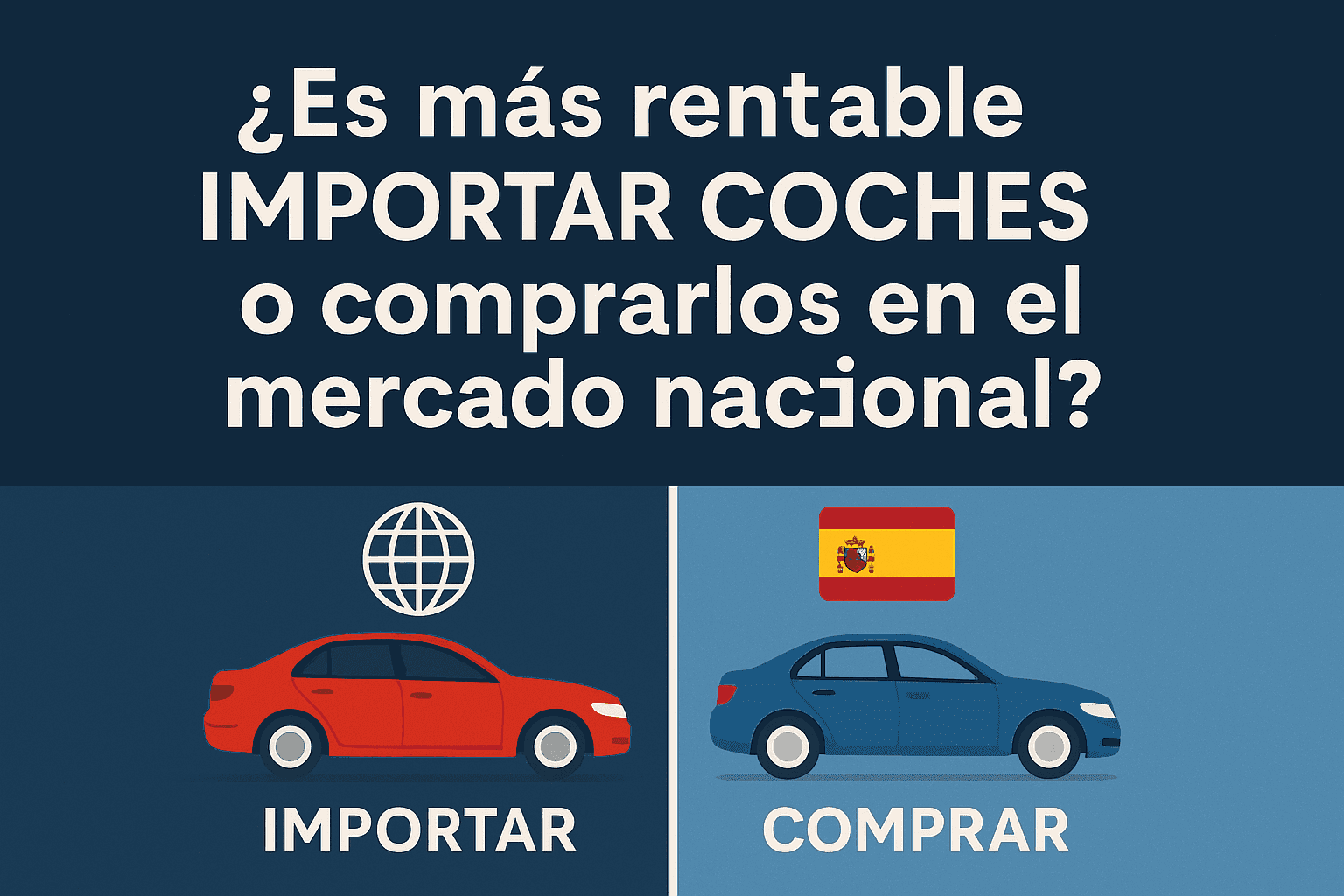 Importing vs buying cars: Which is more profitable? Comparison graphic.