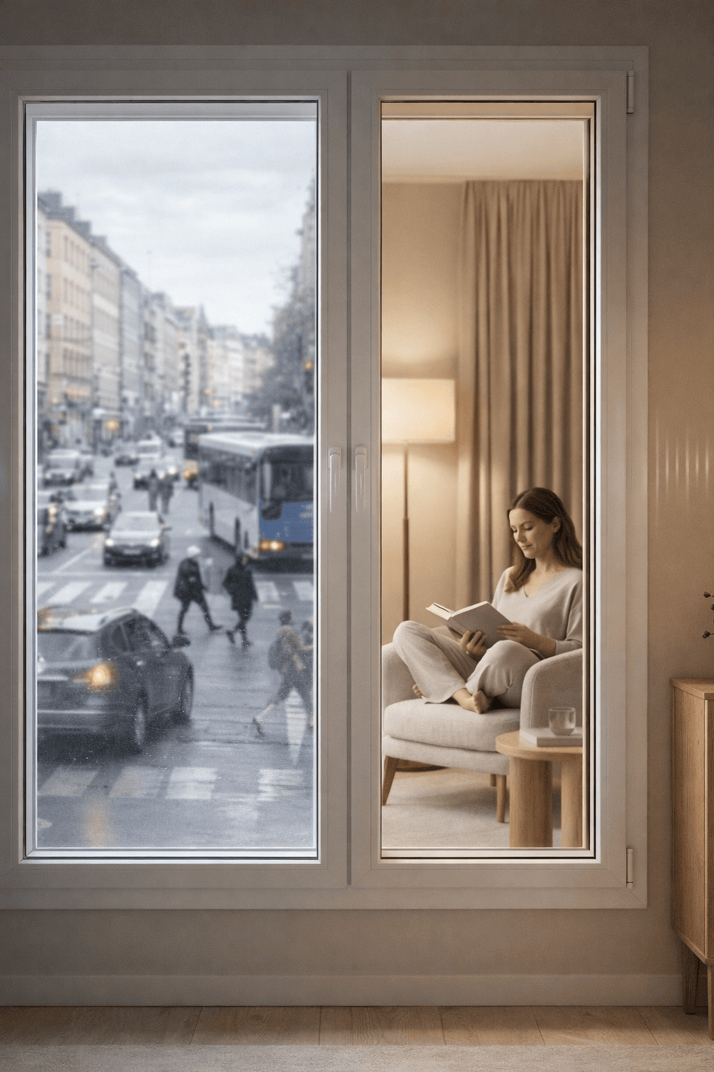 Janela Acústica anti ruído libra