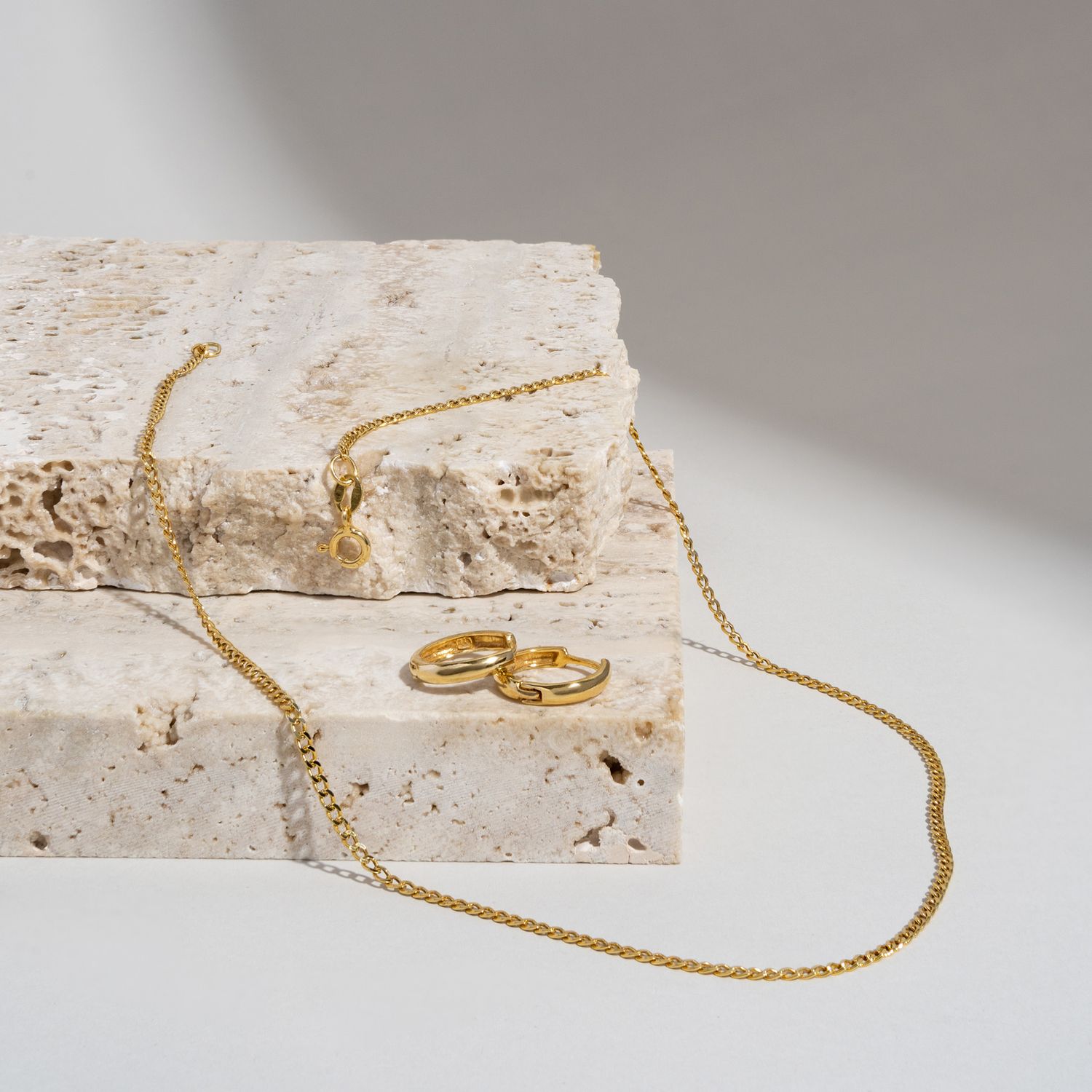 Minimal golden jewelry accessories