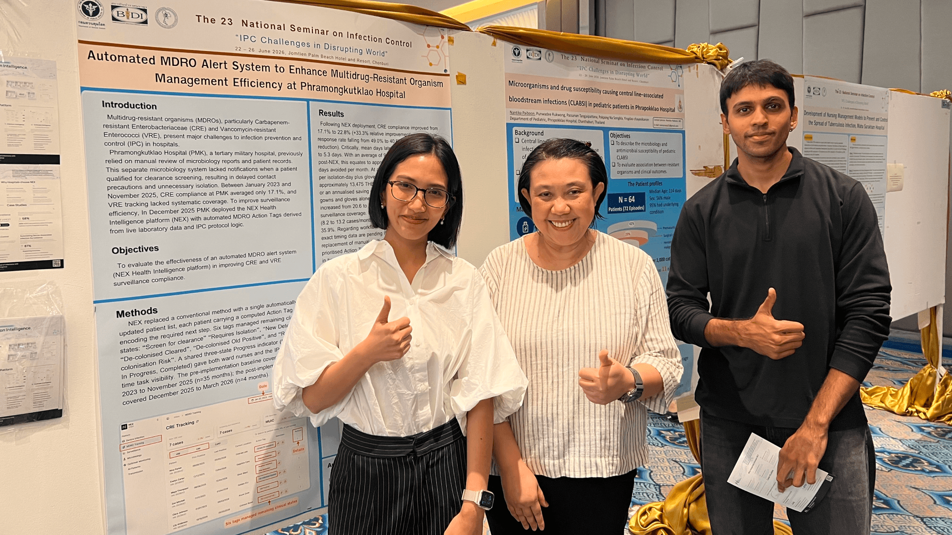 Based on interviews with Saowapap Kasinant and Mereeya Poomirach, IPC nurses at PMK, on their infection prevention and control surveillance work.