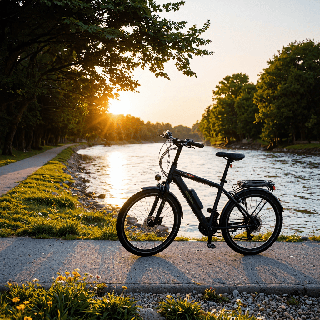 product photography of folding bike