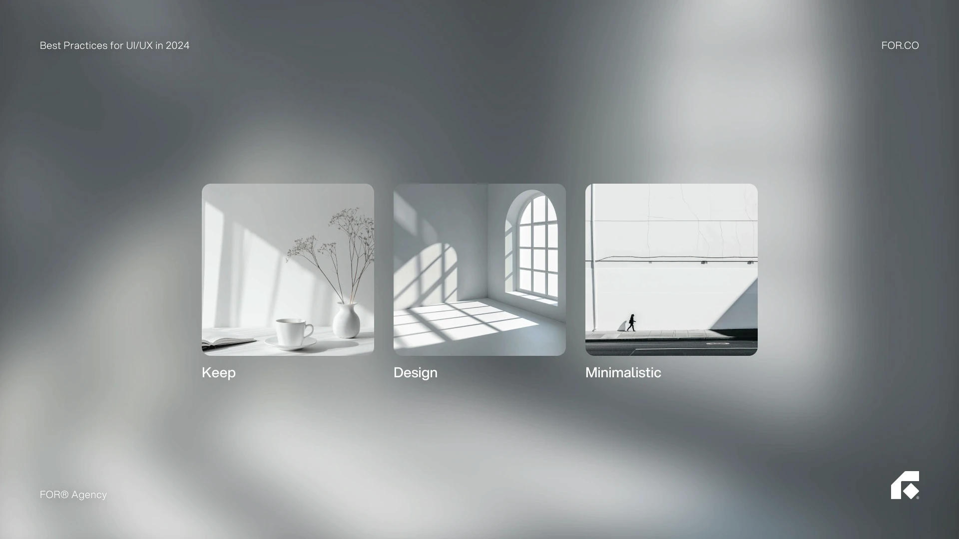 Keep the website design minimalistic