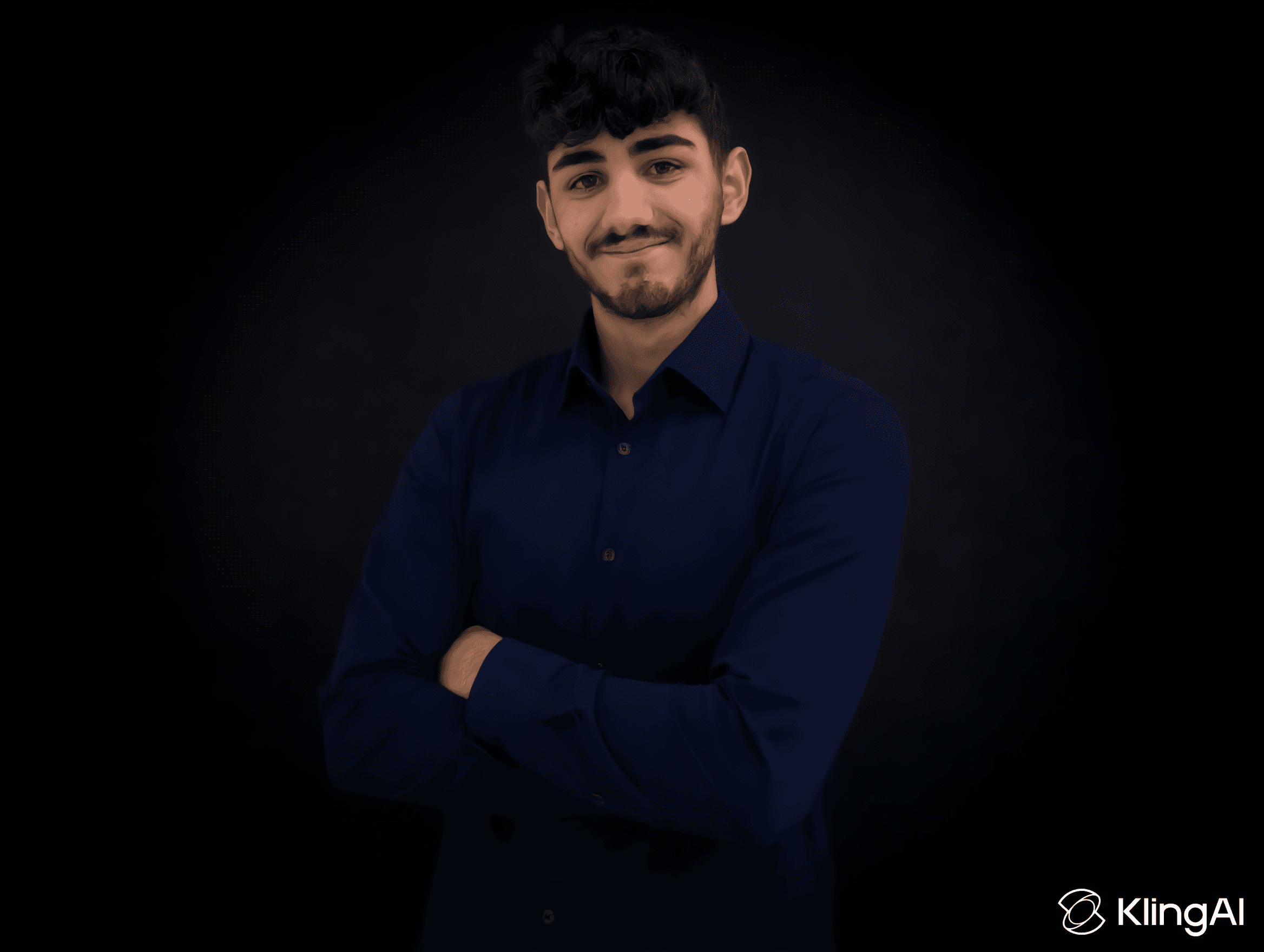 Man in blue shirt - webdesign