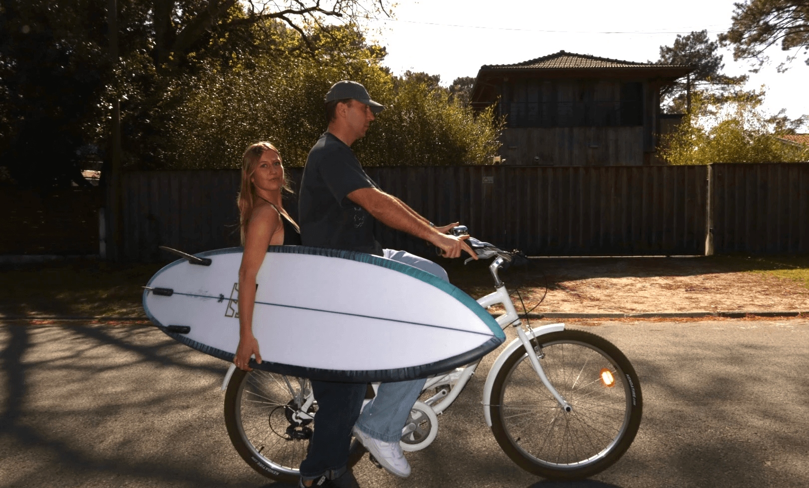 A man surfing