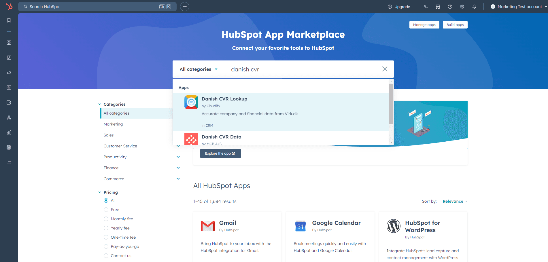 HubSpot to Danish CVR Integration