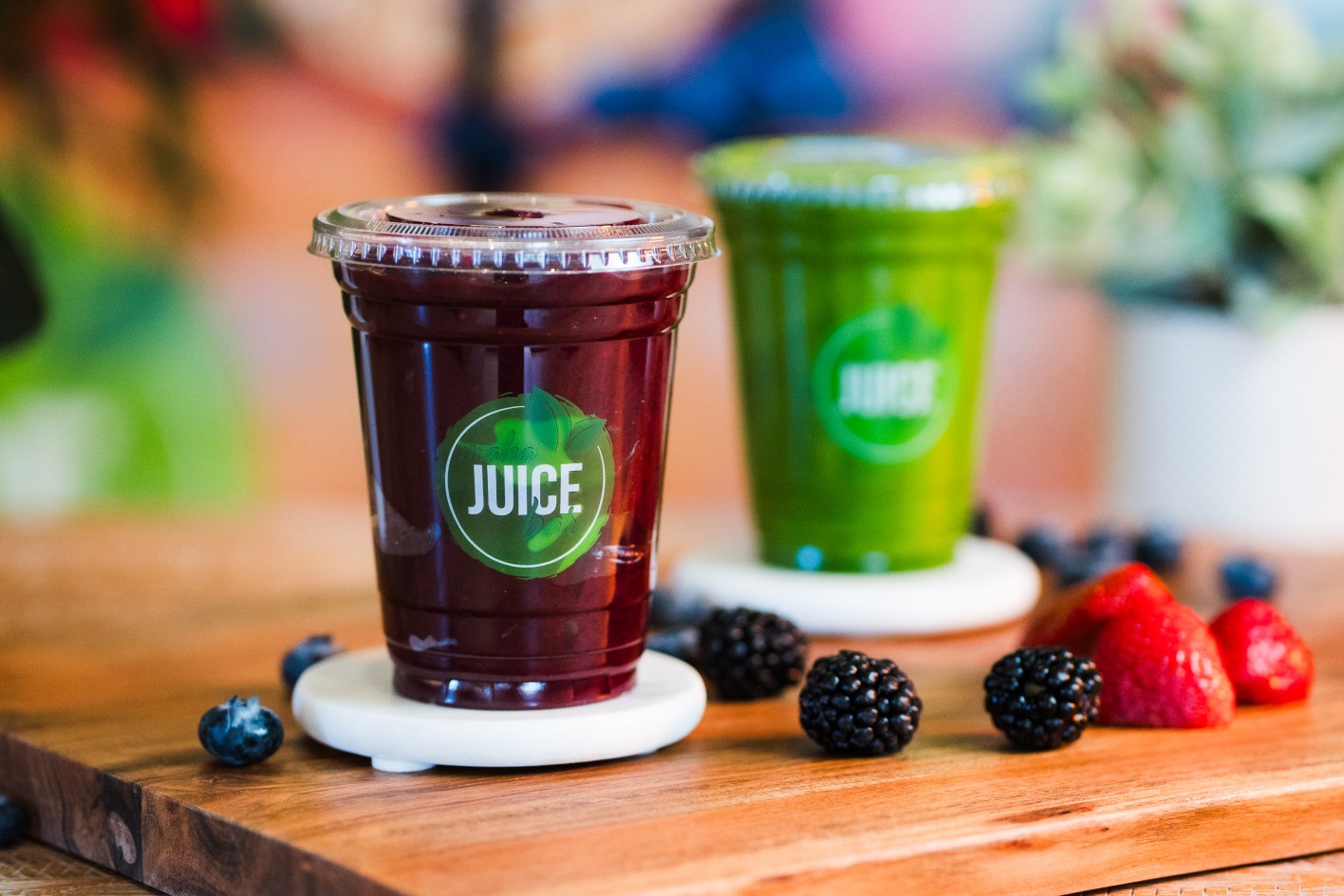 Two Maha Juice smoothies 