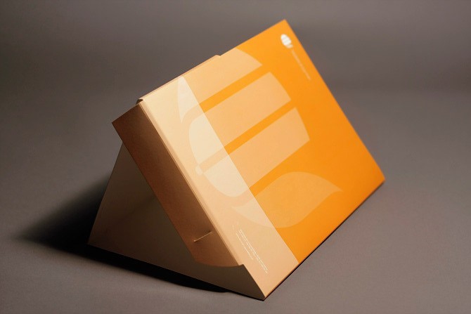 an image of a orange stationery folder from a psychology university