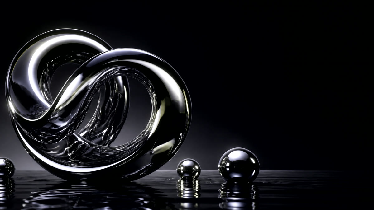 liquid objects — neon lighting