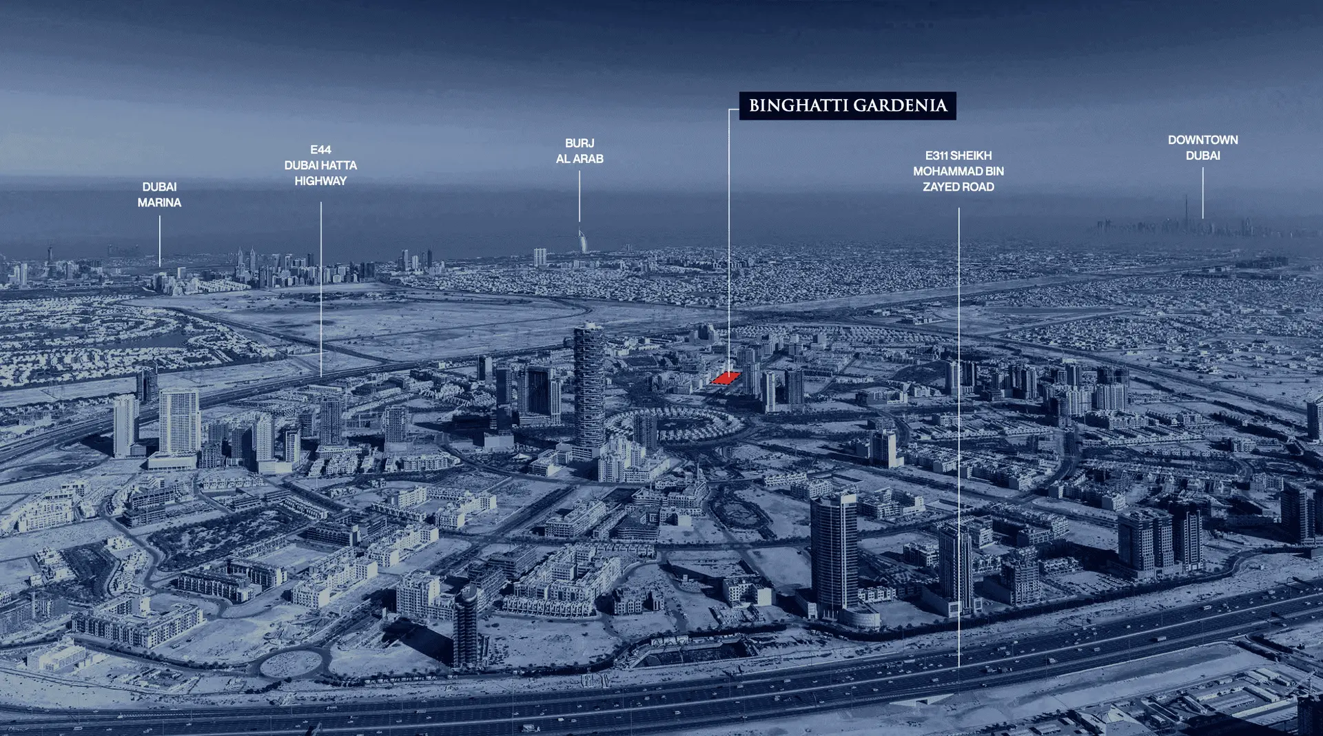 binghatti gardenia location map jvc