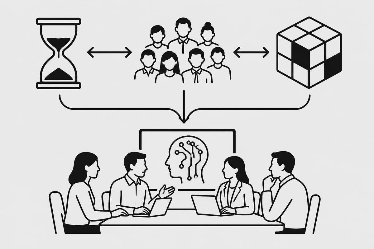 Extended B2B sales cycles with multiple stakeholders