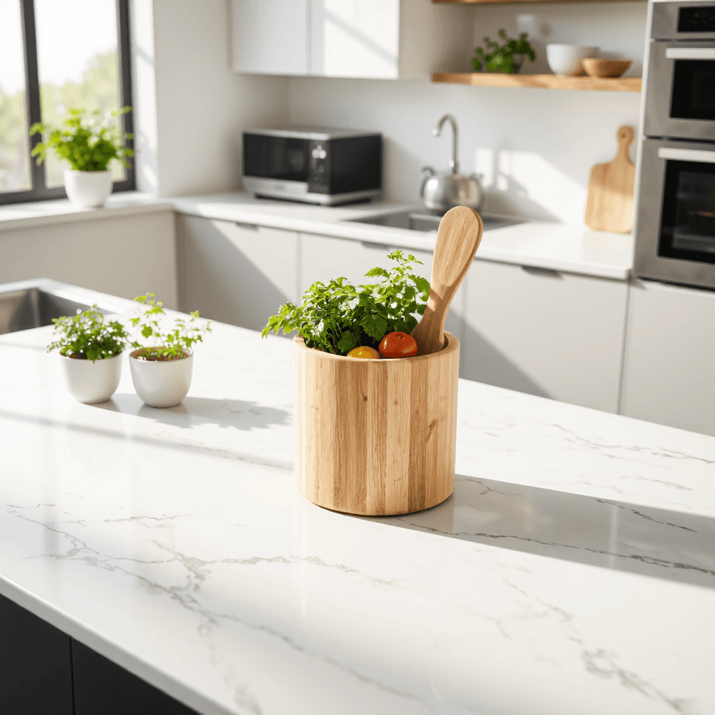 product photography of cylindrical cutlery holder