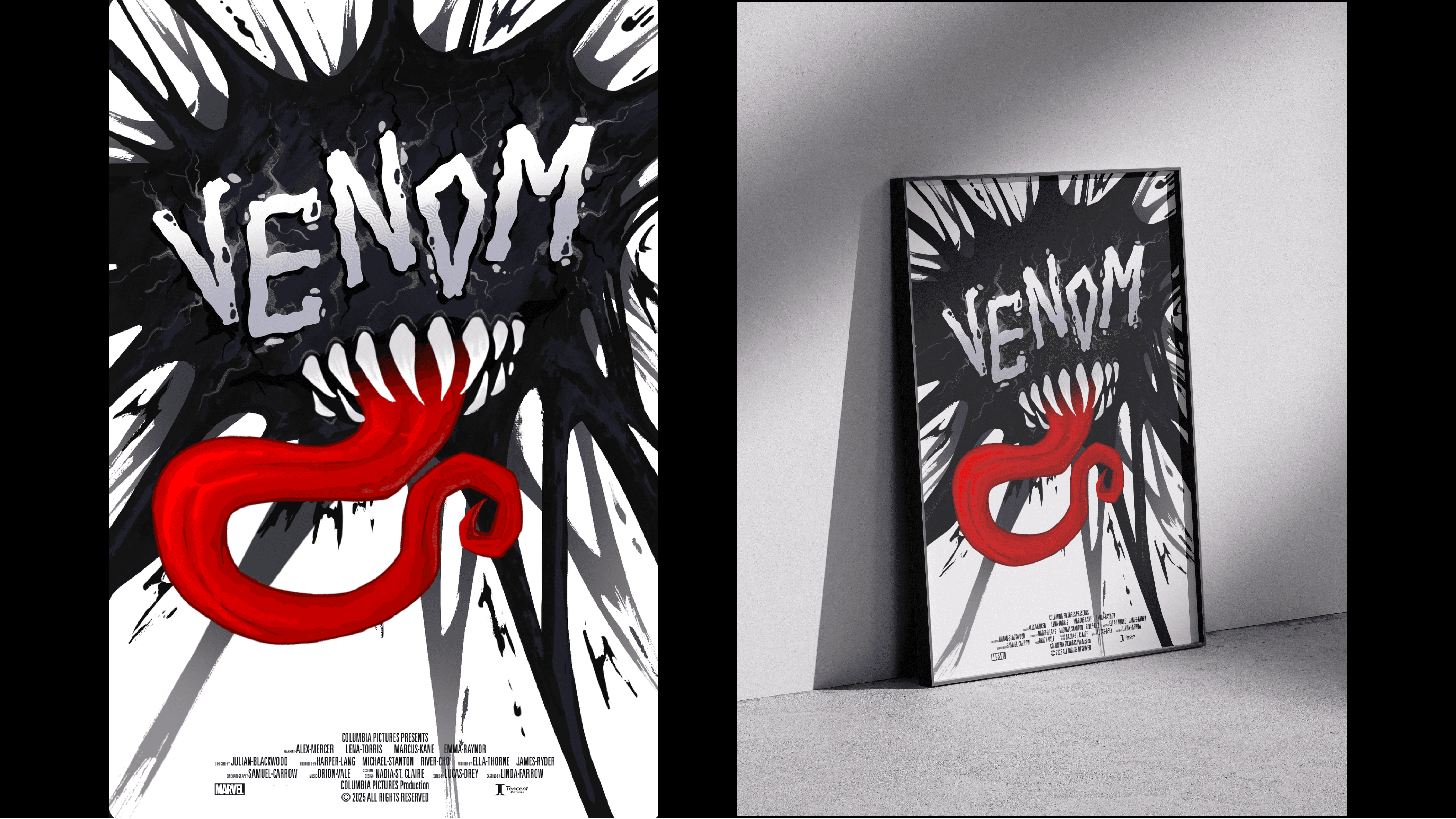 Movie Poster + Poster Mock Up