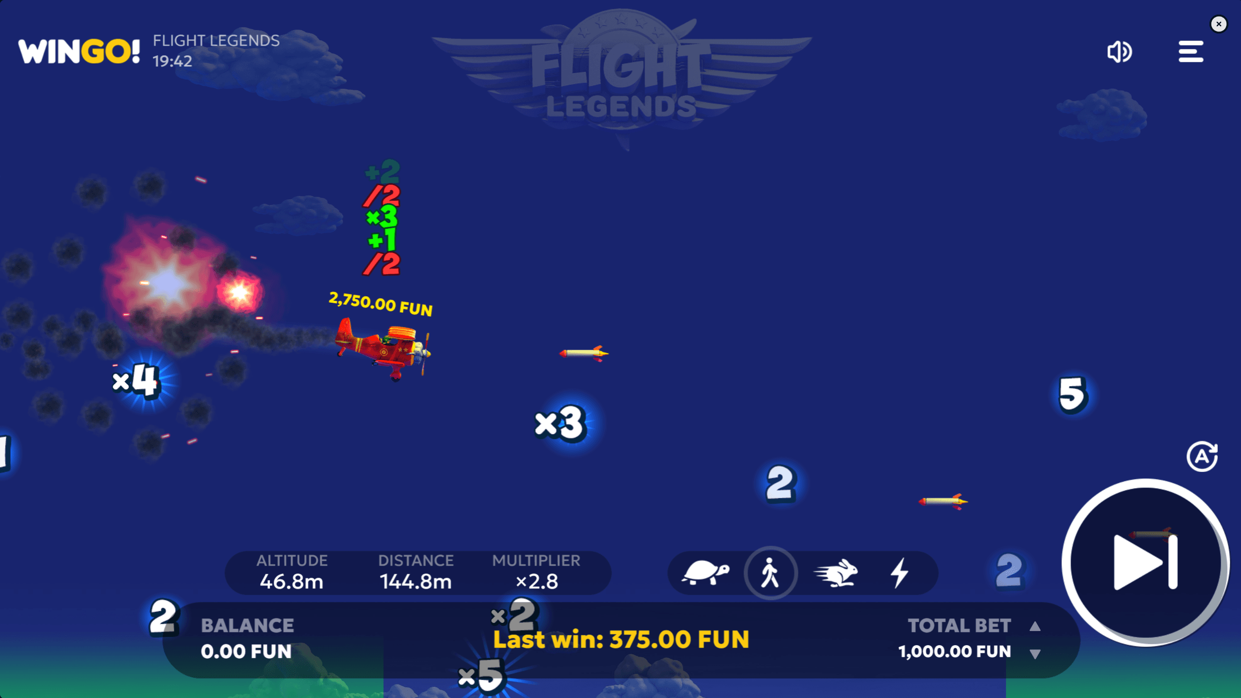 flight legends wingo