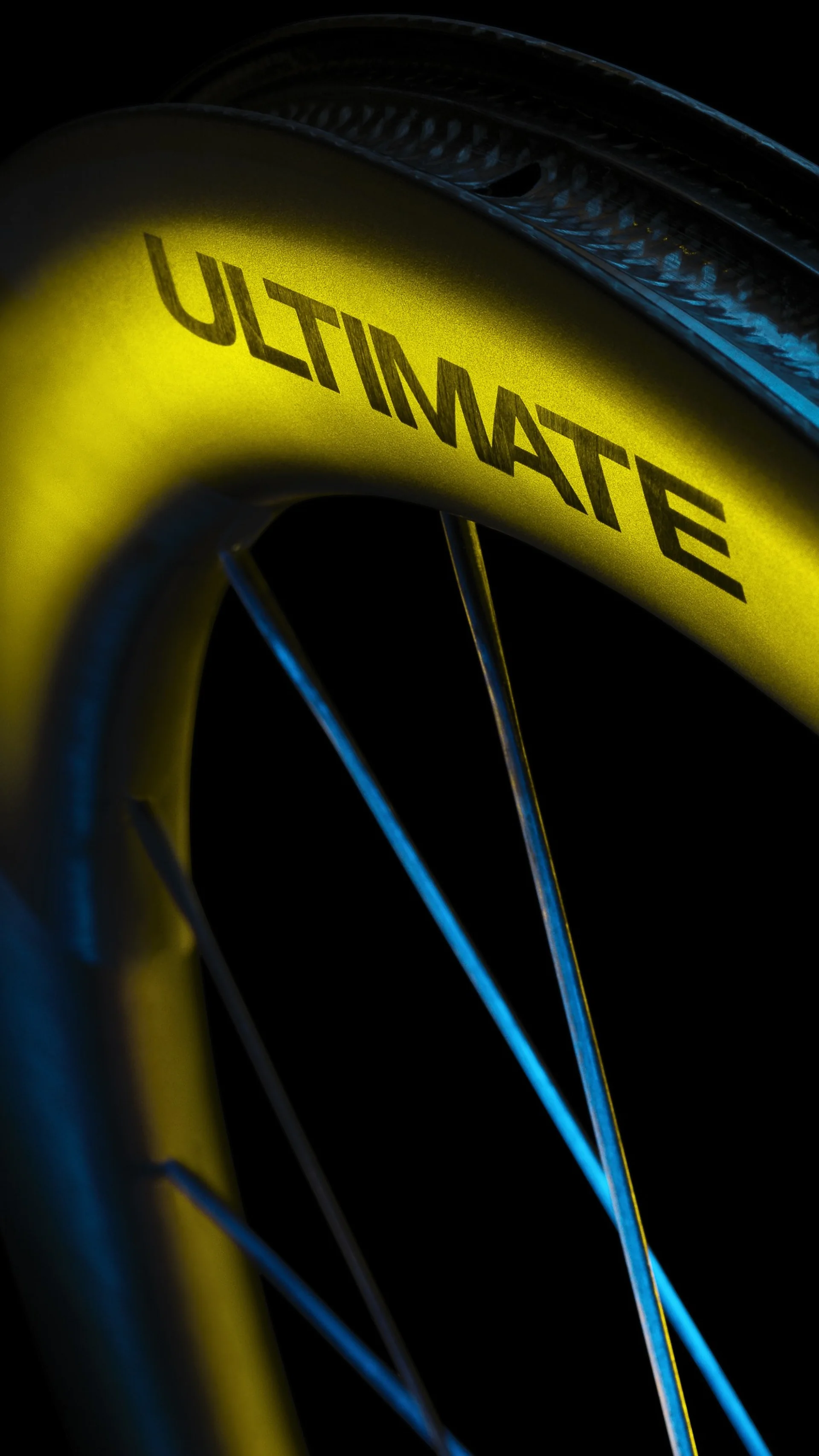 Close-up of Mavic Ultimate wheel
