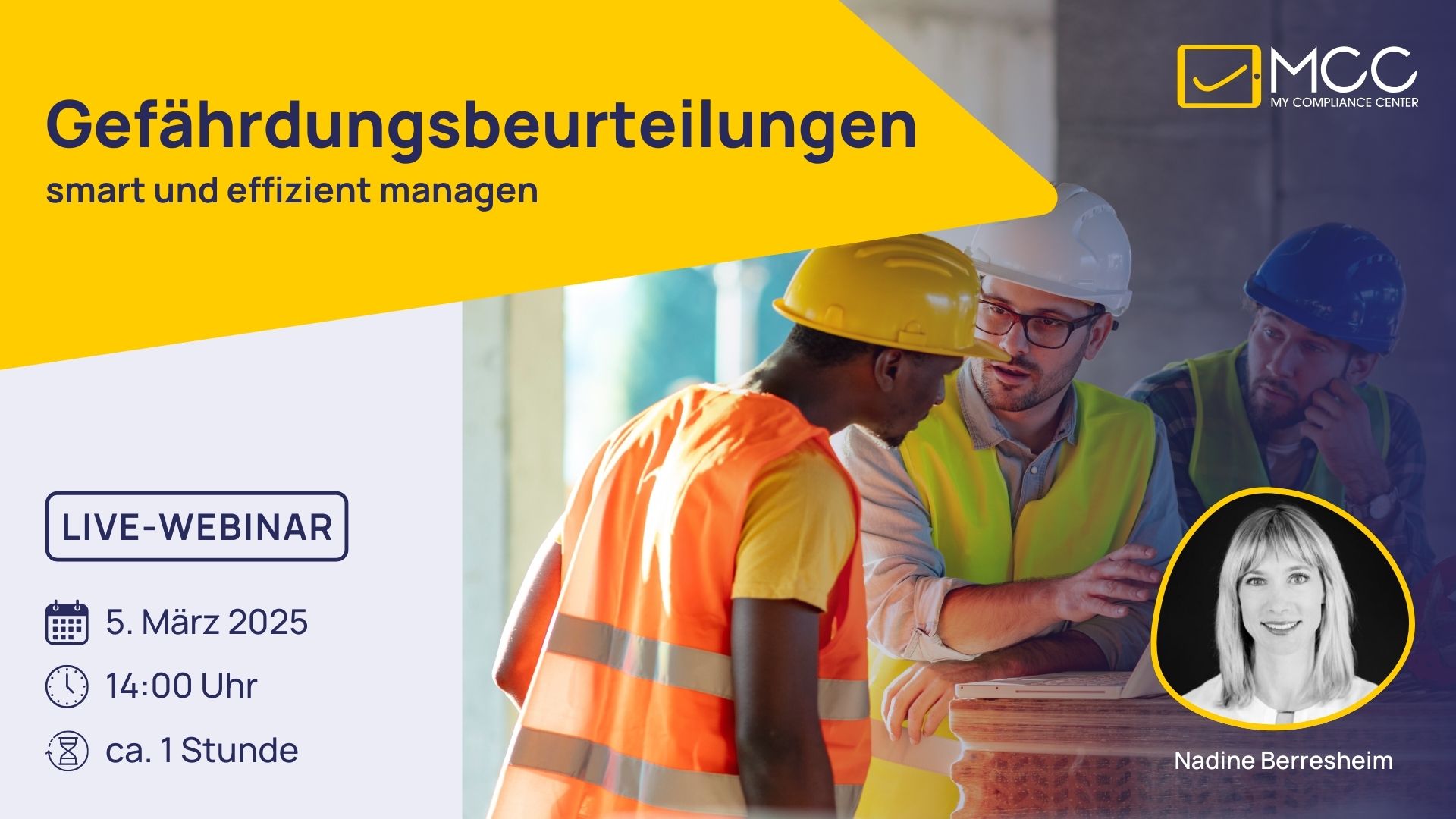 Live-Webinar: Gefährdungsbeurteilungen erstellen - smart und effizient