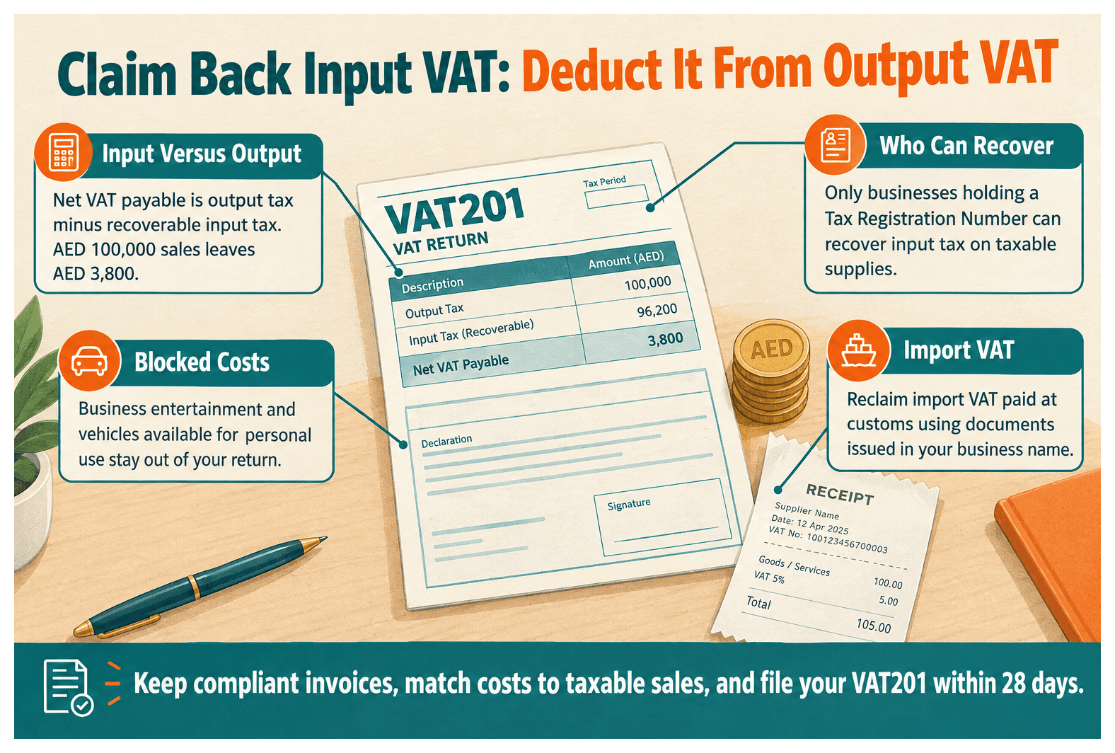 Infographic: What Is Input VAT and How to Claim It Back in the UAE