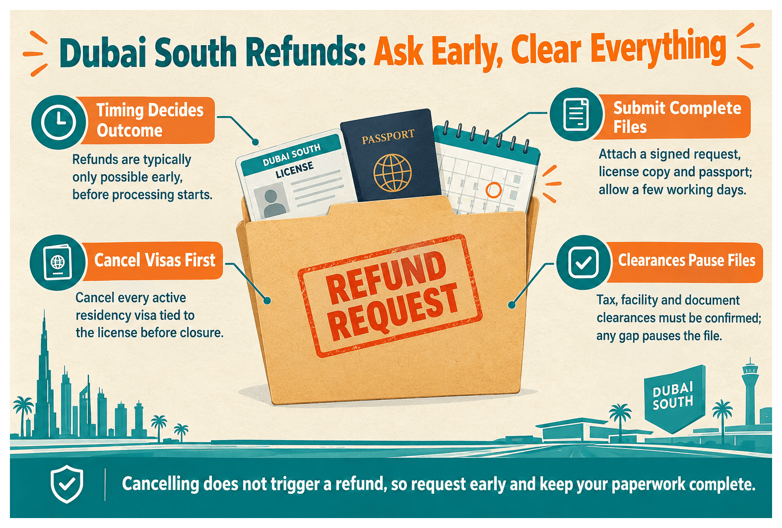 Infographic: What Is the Timeline for a Dubai South Refund Request