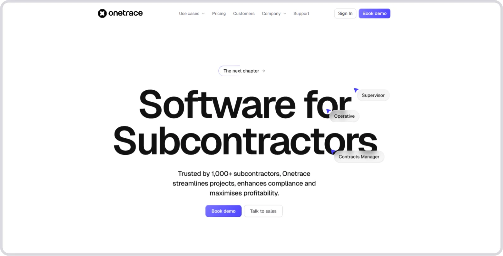 onetrace-homepage
