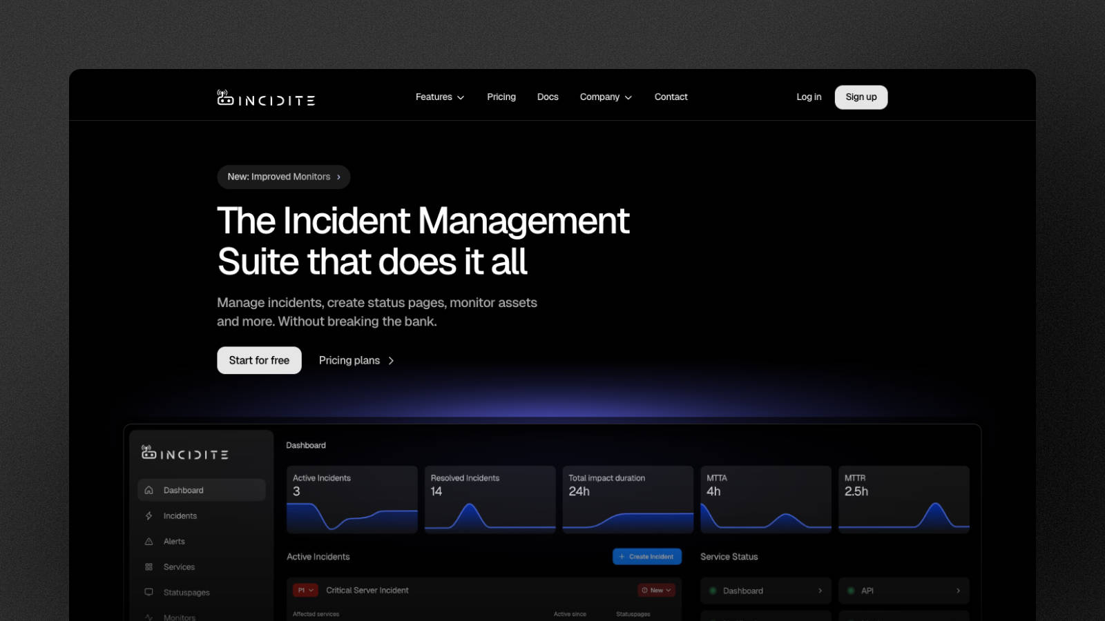 Incidite Website