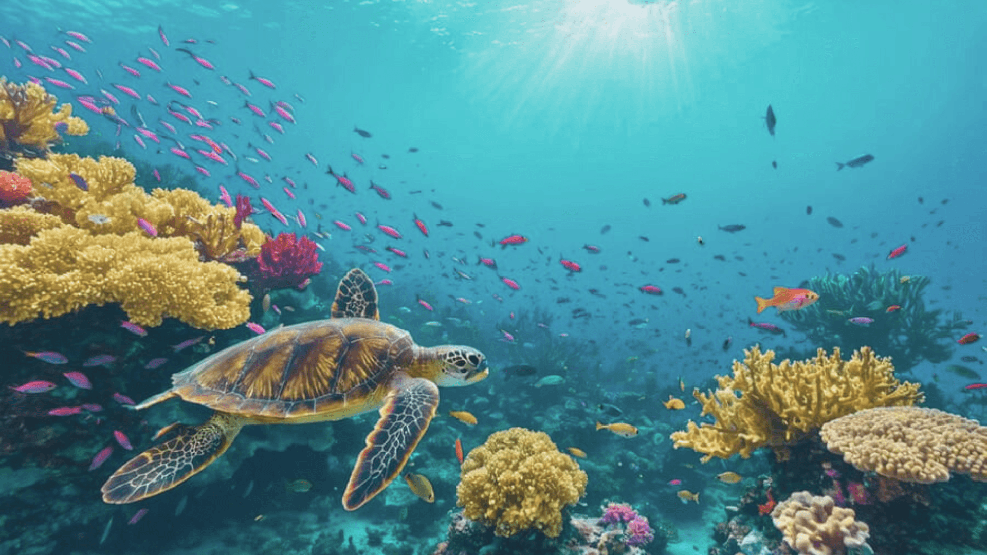 an underwater view of corals and sponges on the ocean floor