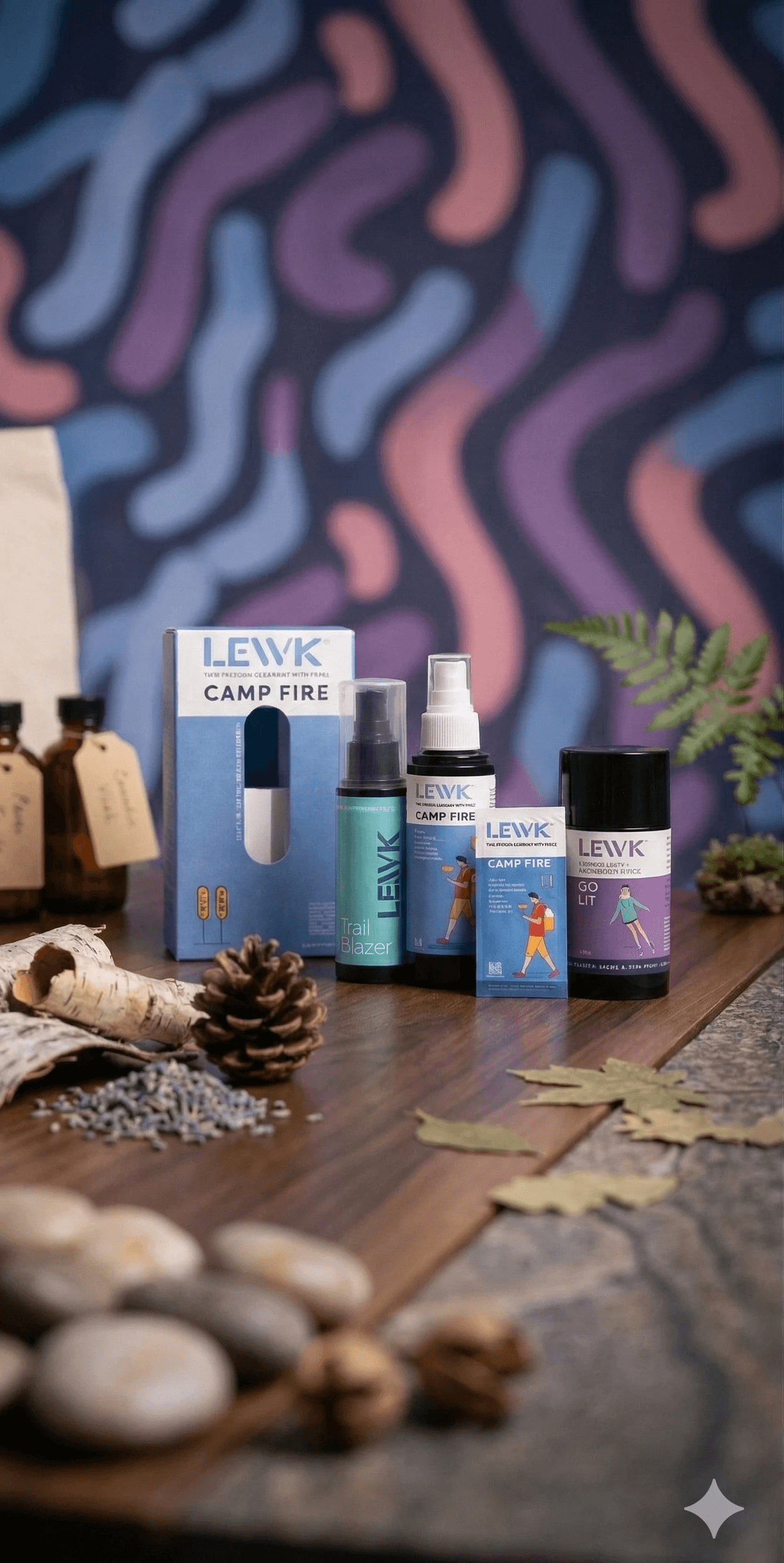 green and pink cardboard boxes