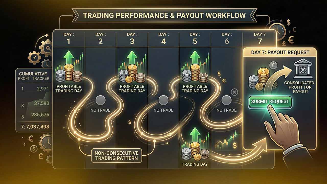 Request Payouts After Just 7 Profitable Days