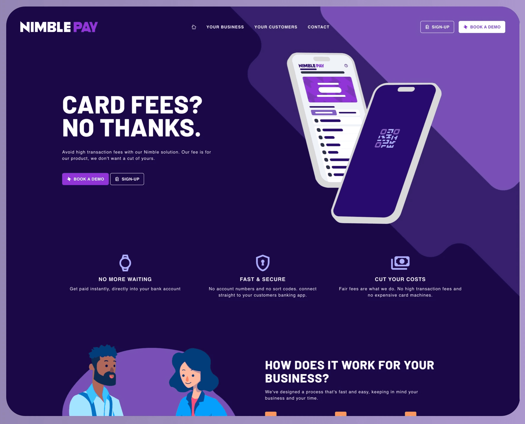 Nimble Pay open banking checkout flow showing seamless bank authentication and payment interface on desktop and mobile devices