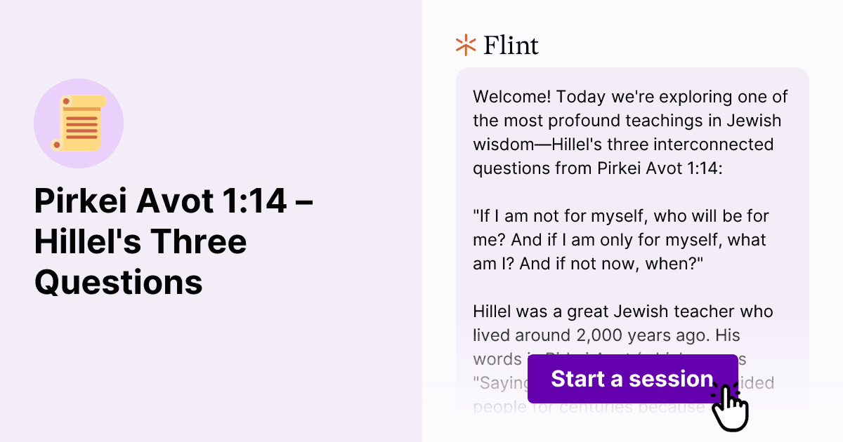 Image of hillel's three questions activity