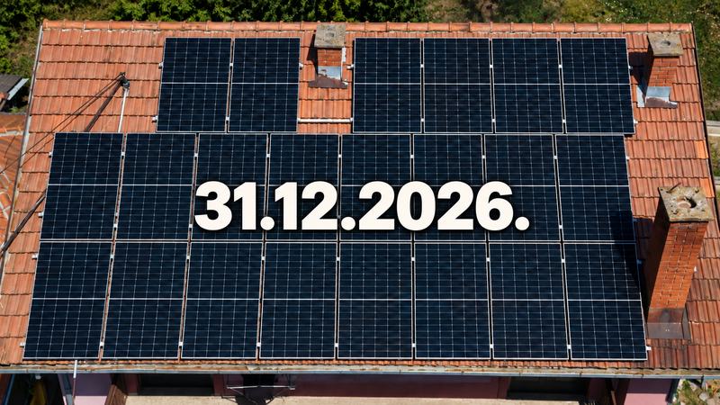 Solarna elektrana na krovu kuće i rok za neto merenje 31.12.2026.