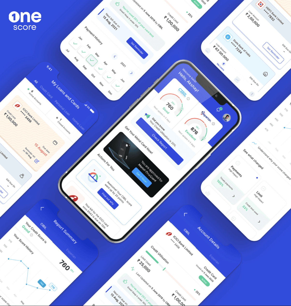OneScore: Credit Report and Education Mobile App 