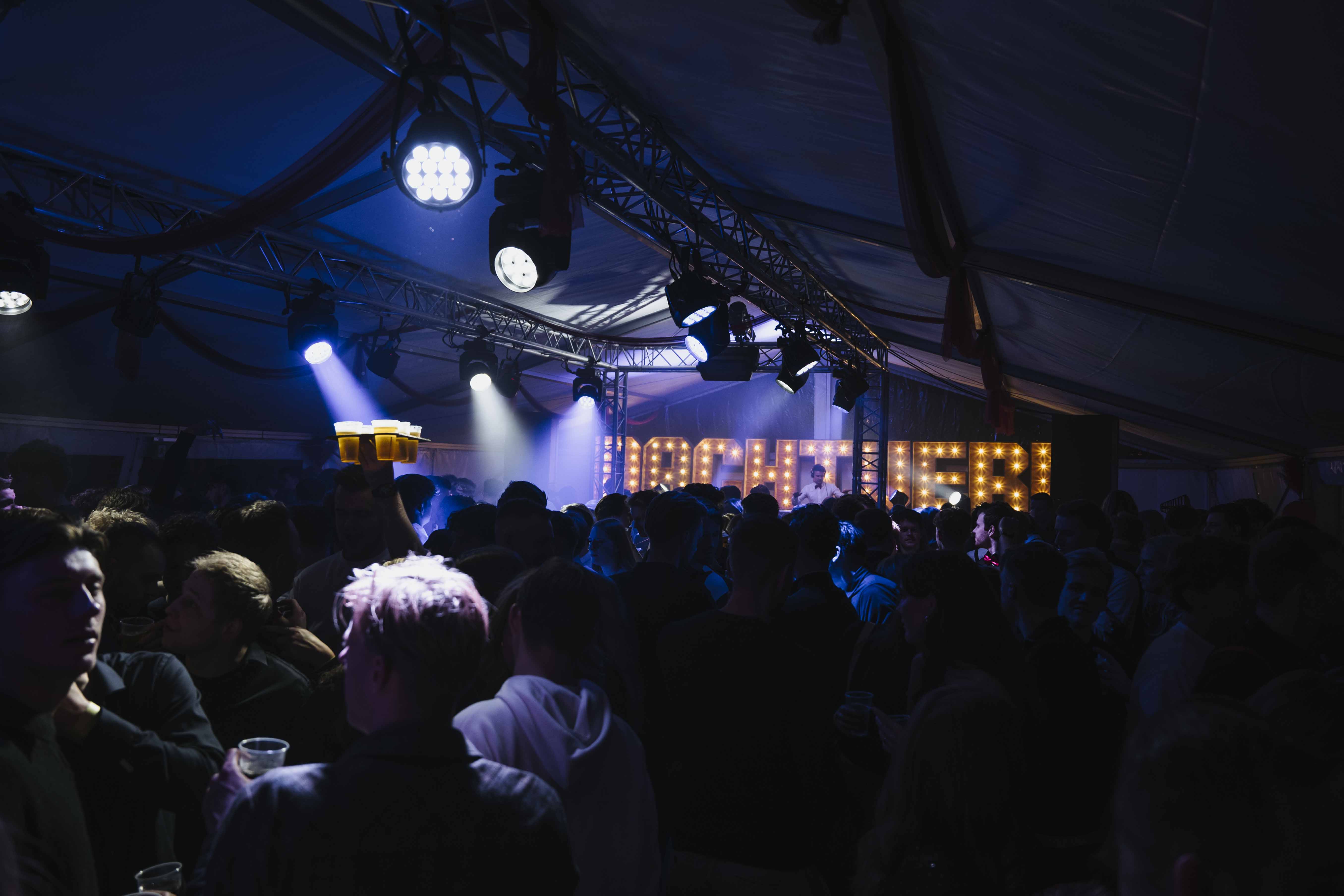 DJ playing in a club