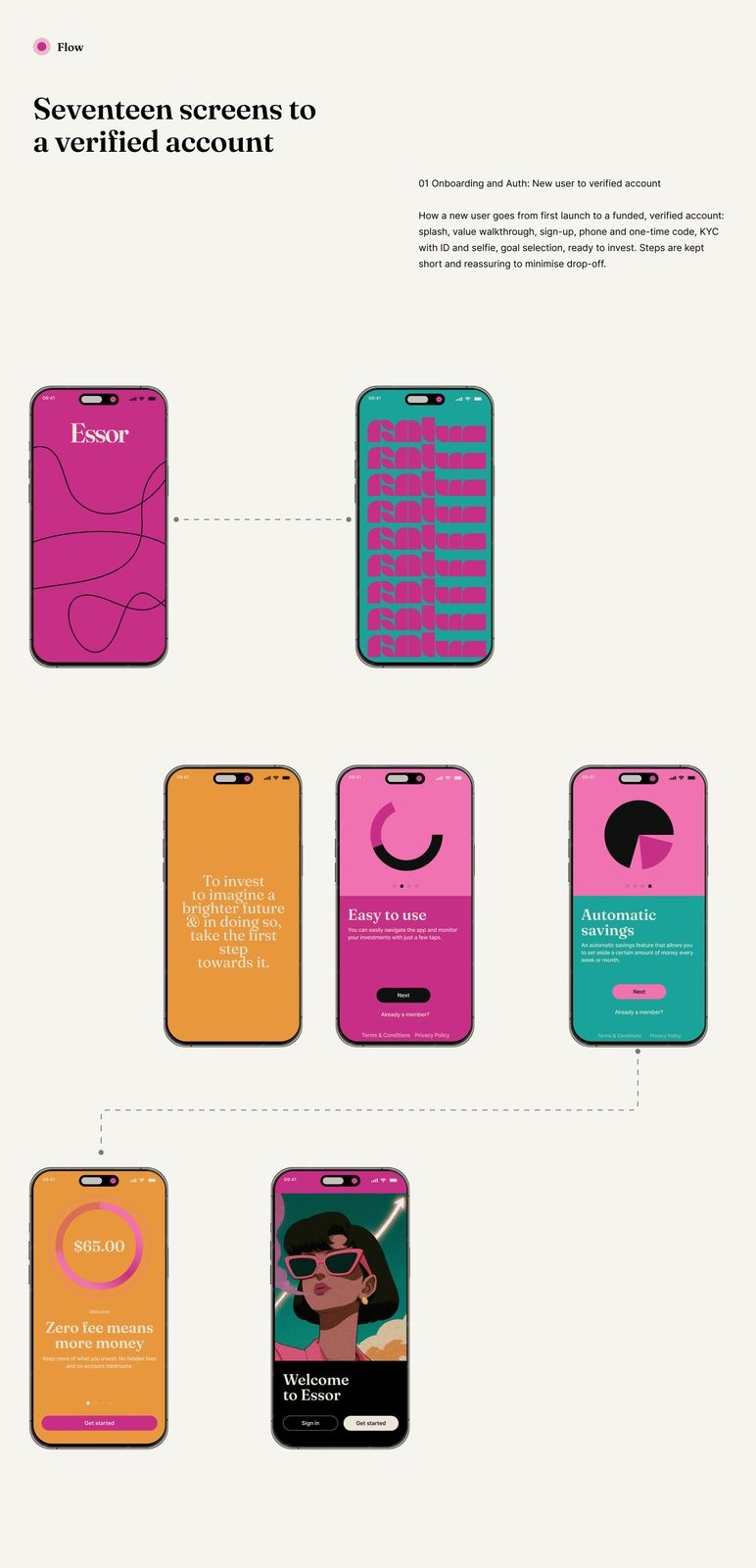 Thirty four icons drawn for the product, laid out as a grid