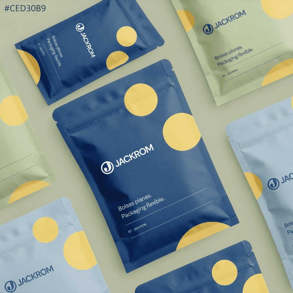 Bolsa plana personalizada para packaging flexible