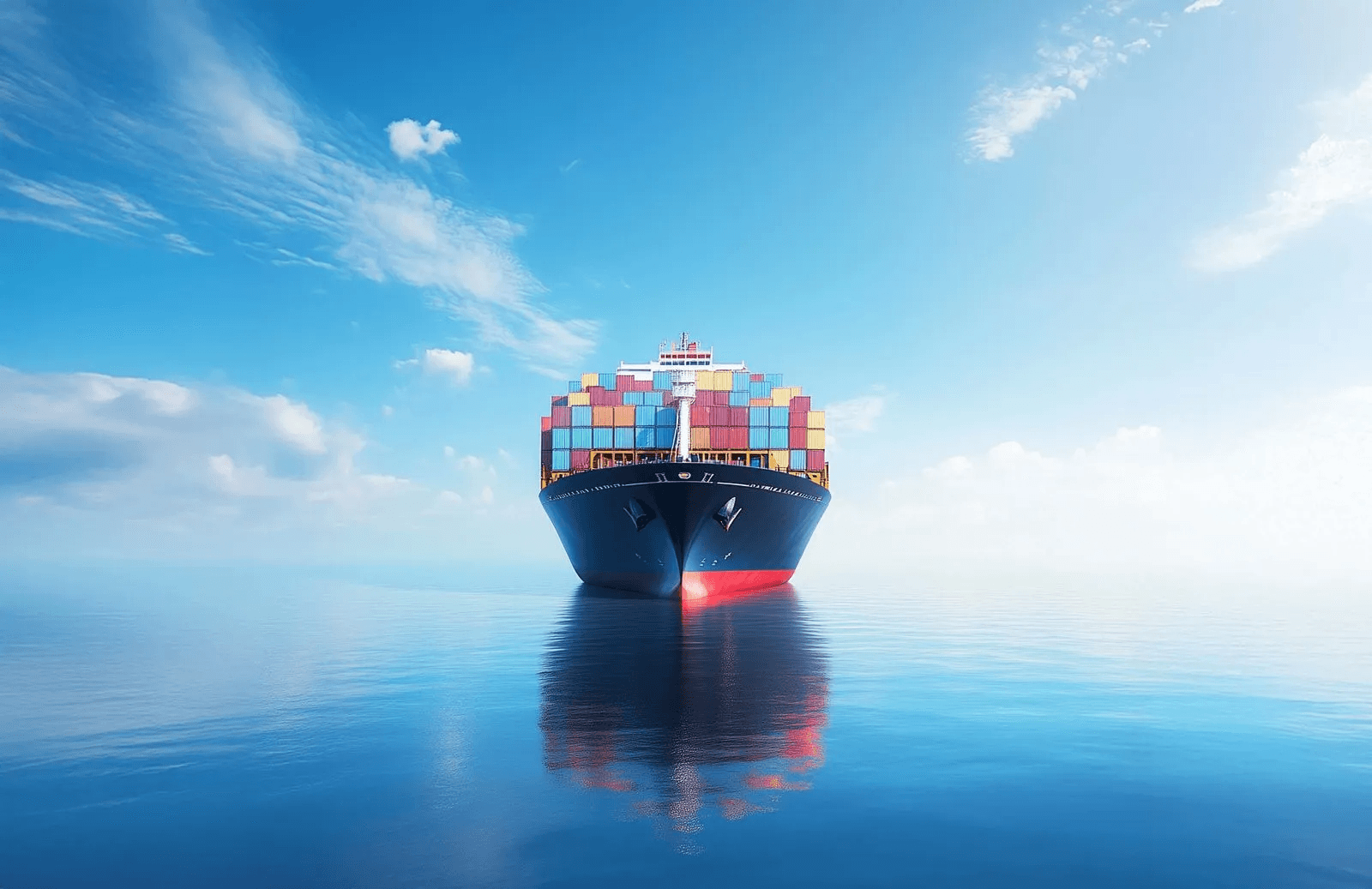 A ship with containers