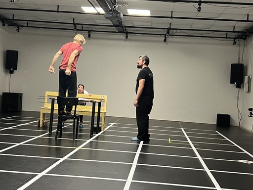 Kitchen interior of Studio 44 Mocap Lab Gilles Jobin