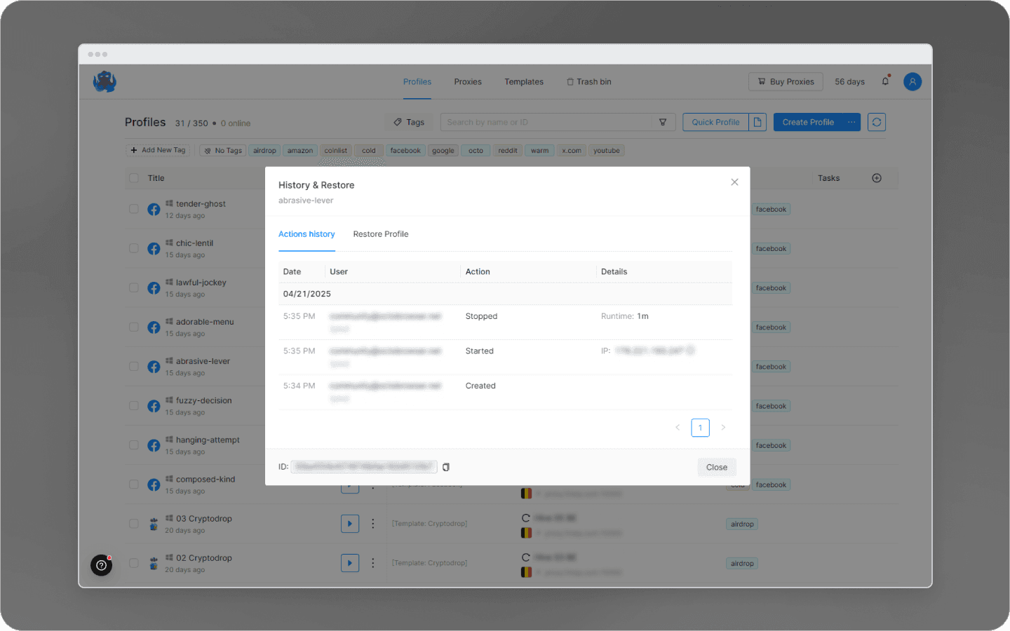 Activity monitoring