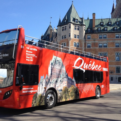 Quebec City: Vé xe tham quan bằng xe buýt Hop-on Hop-off trong 1 ngày tại Quebec City