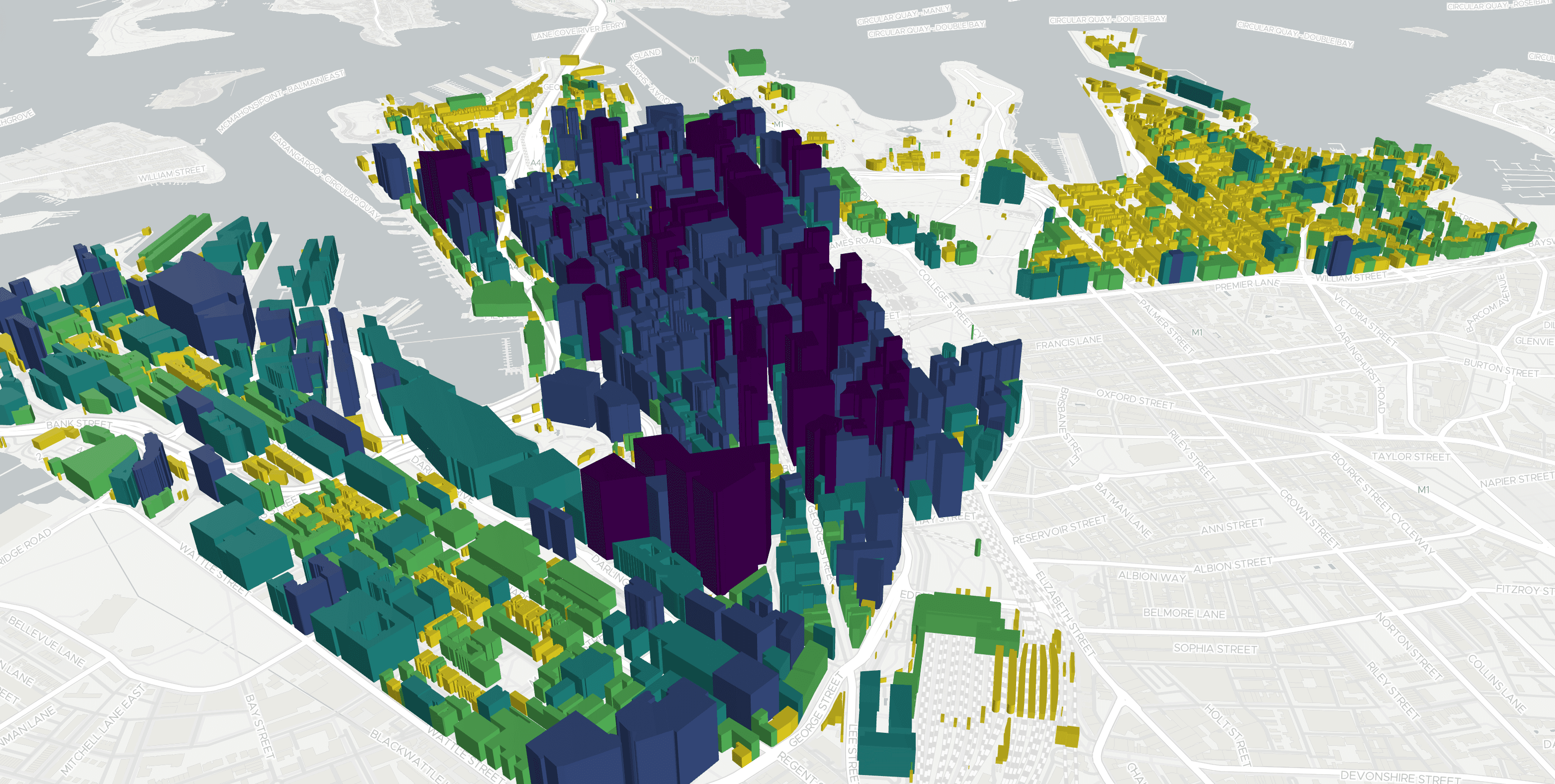Government GIS workspace with layers for roads, parks and utilities
