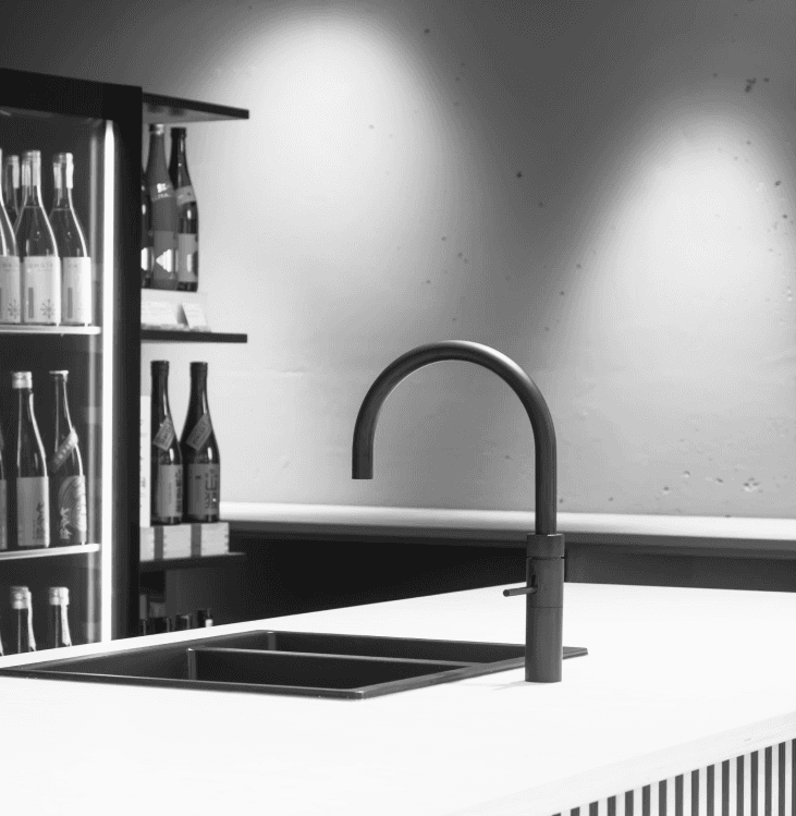 Monochrome kitchen interior