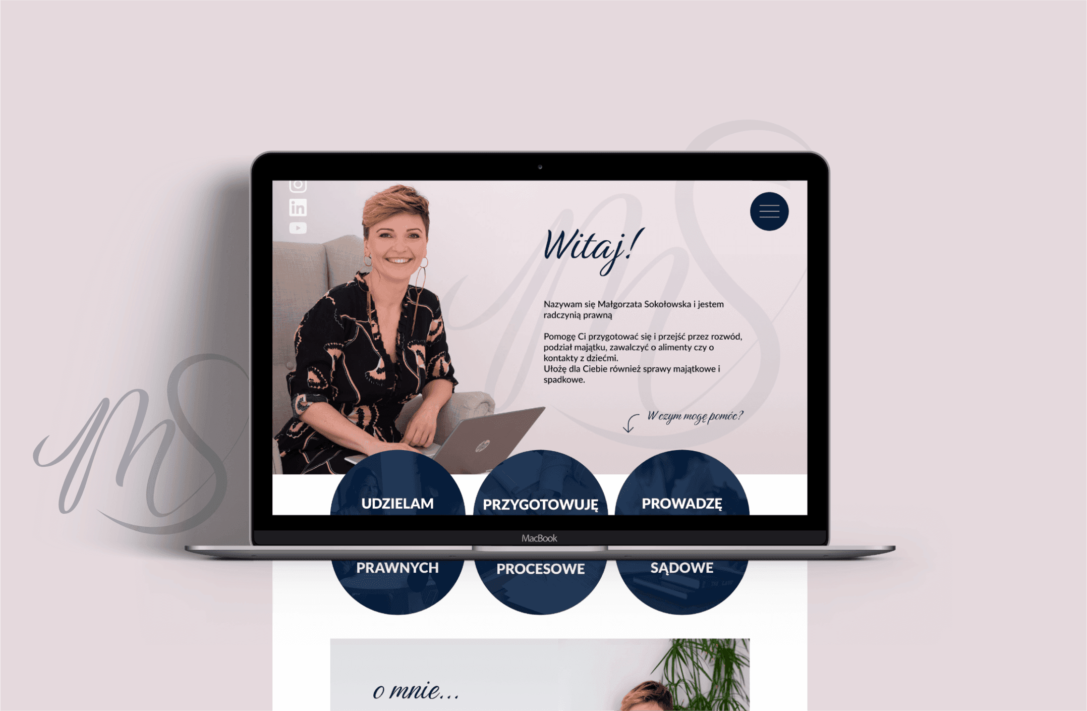 Logo representation on the background with holding hands.