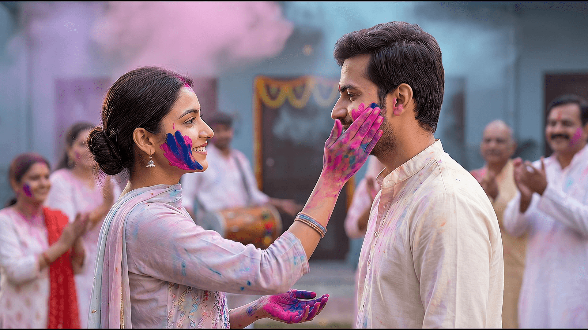 Crompton Holi ad film showcasing vibrant festive celebration and colors.