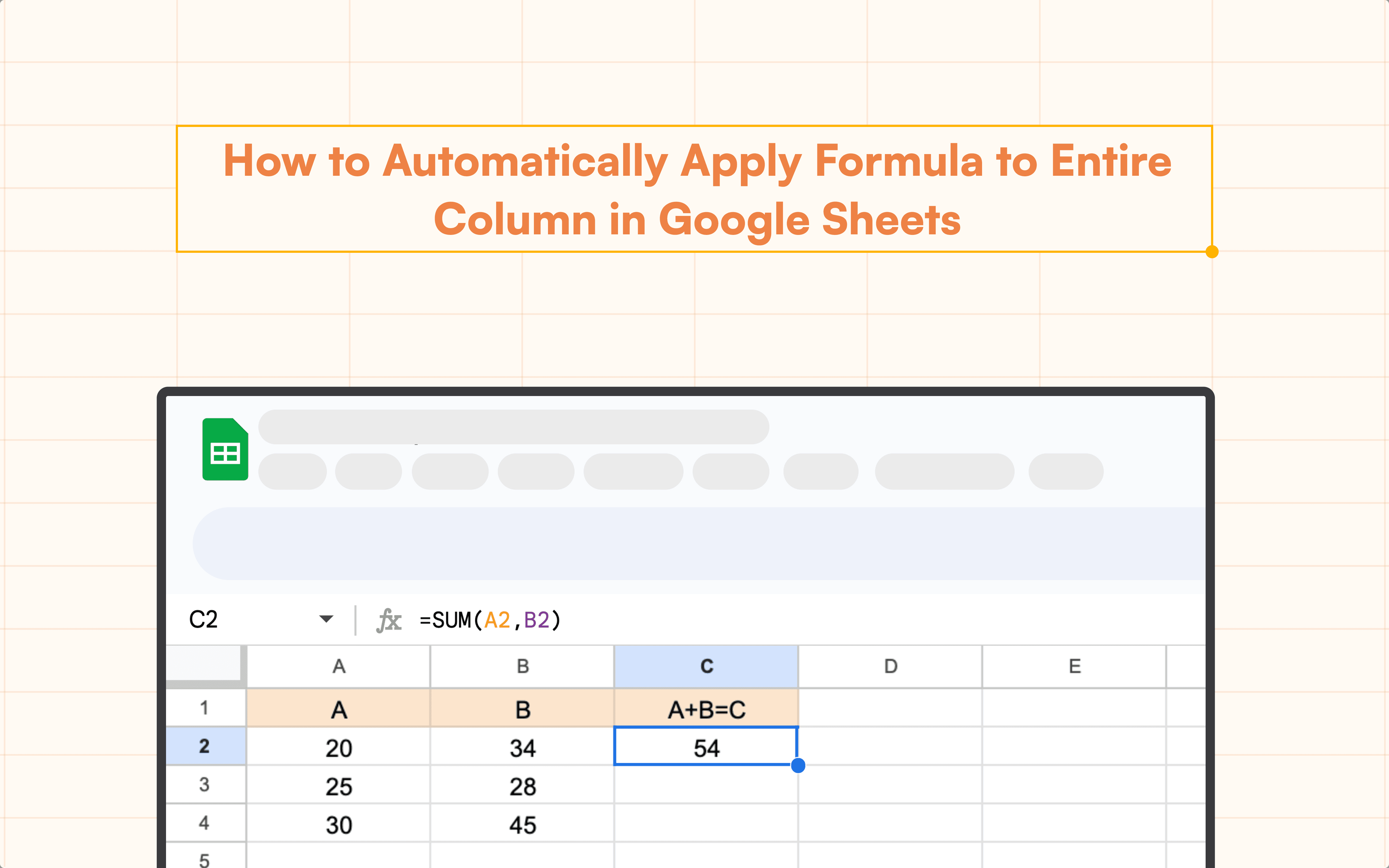 How to Automatically Apply Formula to Entire Column in Google Sheets