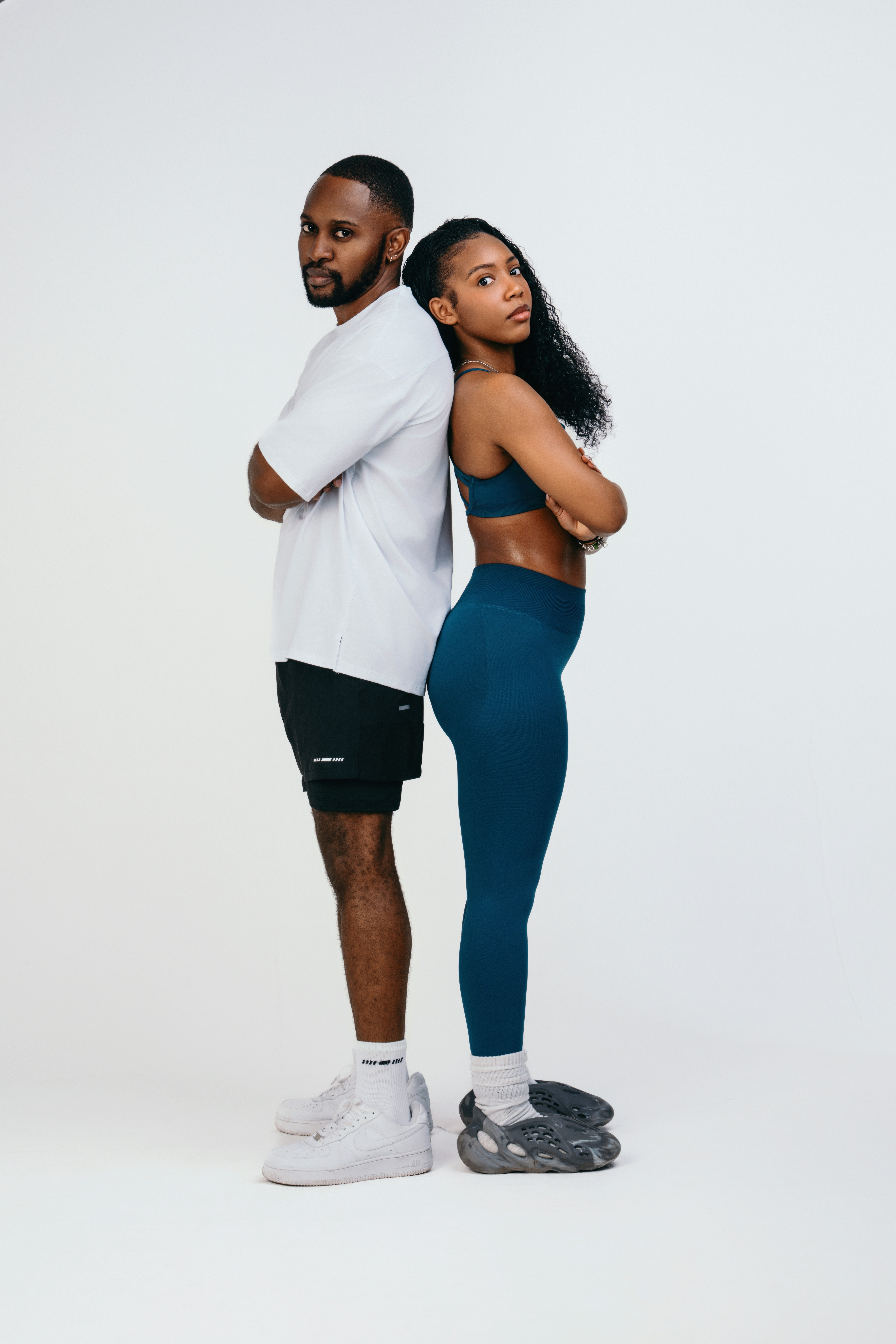 A man and a woman are standing together